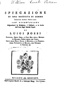 Spiegazione di una raccolta di gemme: incise dagli antichi con osservazioni risguardanti la religione, i costumi, e la storia dell'arte degli antichi popoli